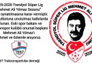 2025-2026 MEHMET ALİ YILMAZ SEZONU HAKKINDA AÇIKLAMA